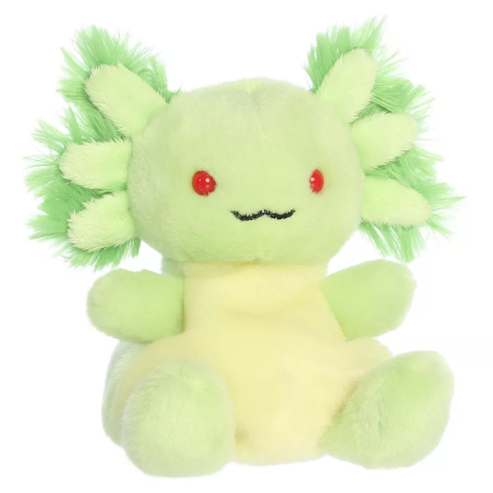 Ecto Radioactive Axolotl Palm Pals Adorable Stuffed Animal Green 5"