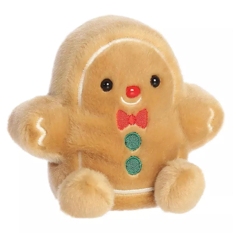 Aurora Mini Gio Gingerbread Man Palm Pals Festive Stuffed Animal Brown 5"