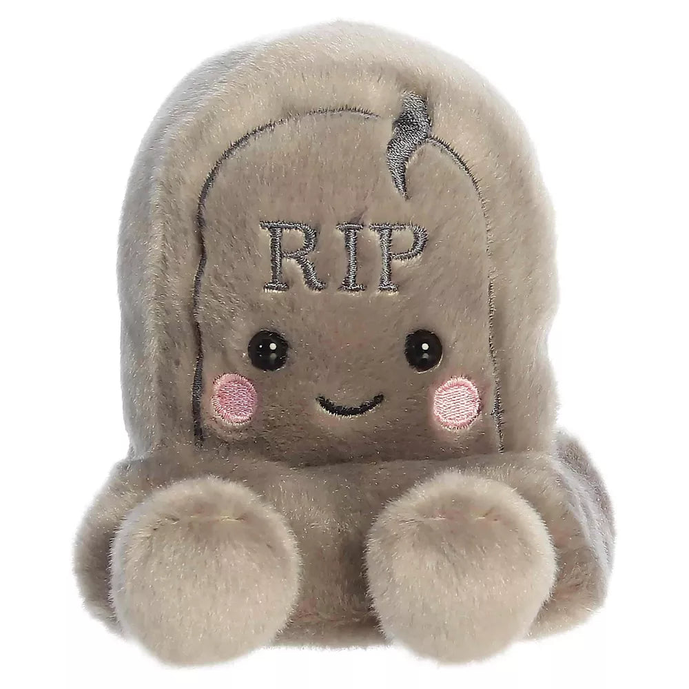 Thom Tombstone Palm Pals Spooky Stuffed Animal Gray 4"