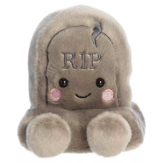Thom Tombstone Palm Pals Spooky Stuffed Animal Gray 4"