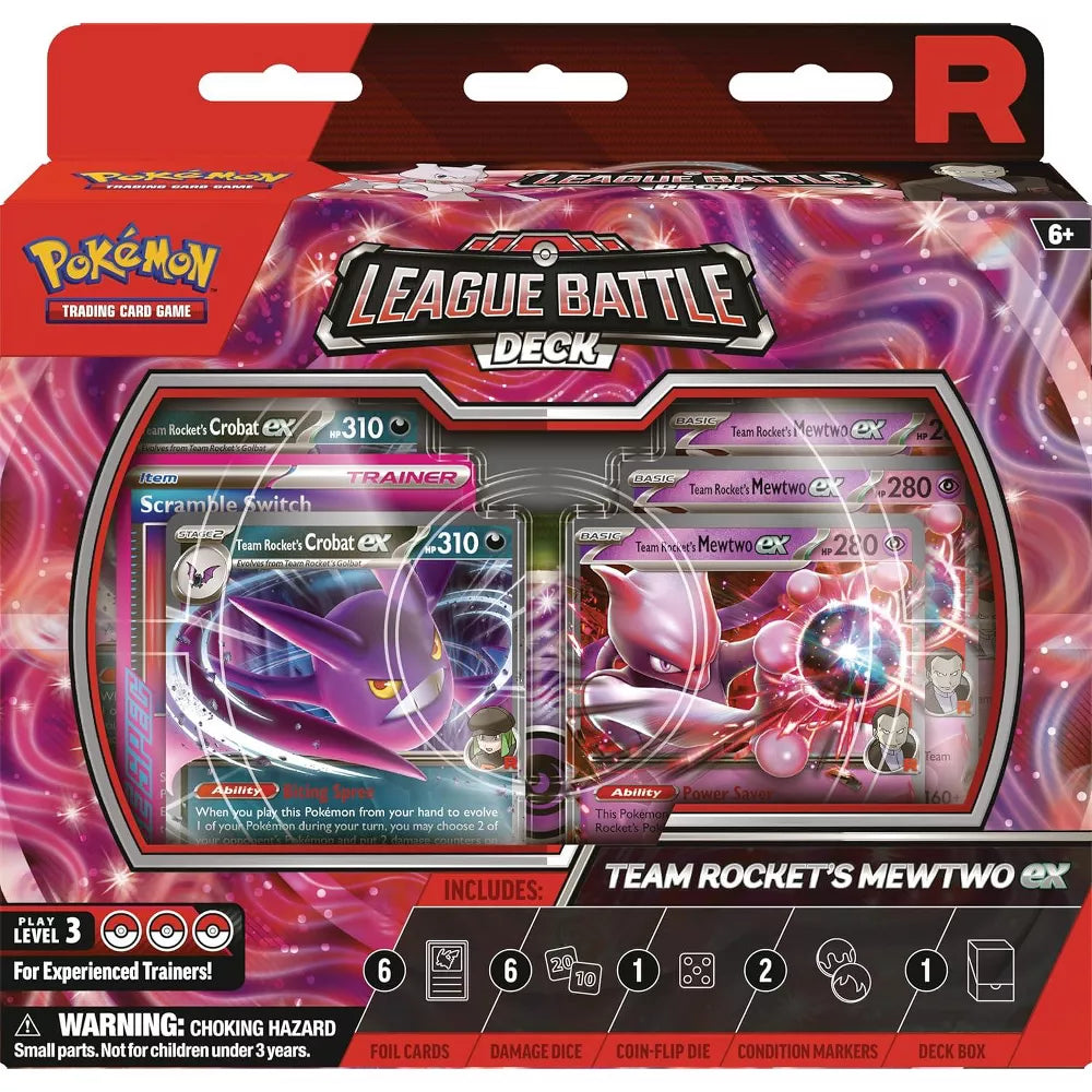 Pokemon TCG: Team Rocket’s Mewtwo ex League Battle Deck