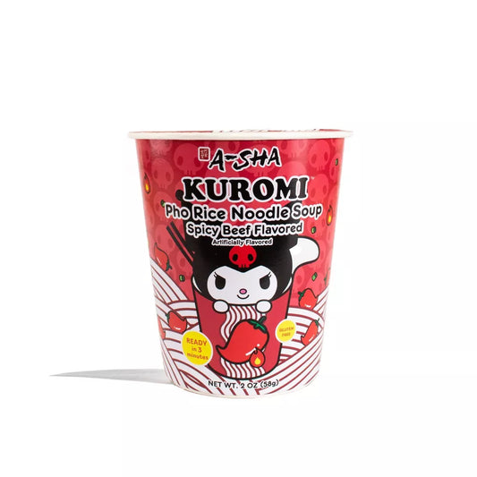 Hello Kitty Kuromi Spicy Beef Flavored Pho Rice Noodle Soup