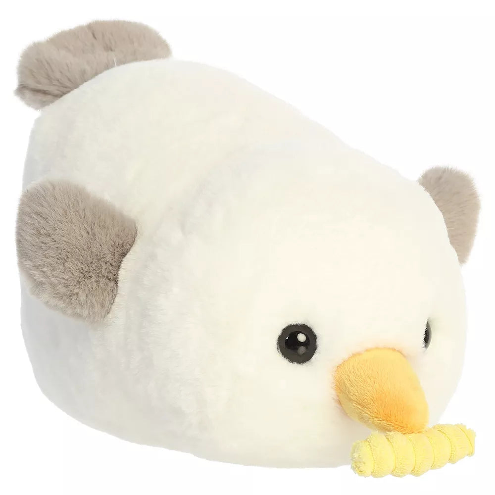 Salty Seagull With Fry Spudsters Adorable Stuffed Animal White 12"