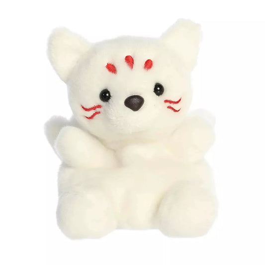 Mini Akari Kitsune Palm Pals Adorable Stuffed Animal White 5" Plush