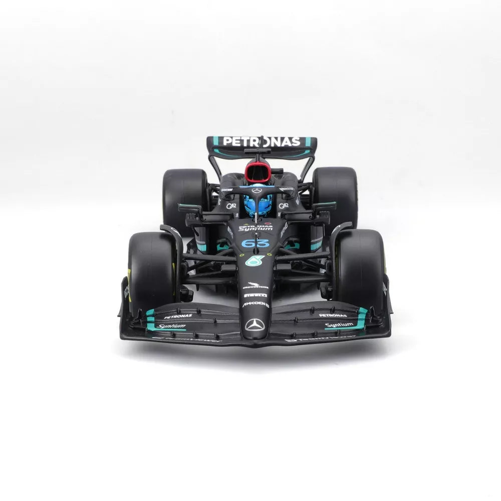 2023 Race Mercedes W14 Model Kit with Helmet 1:24
