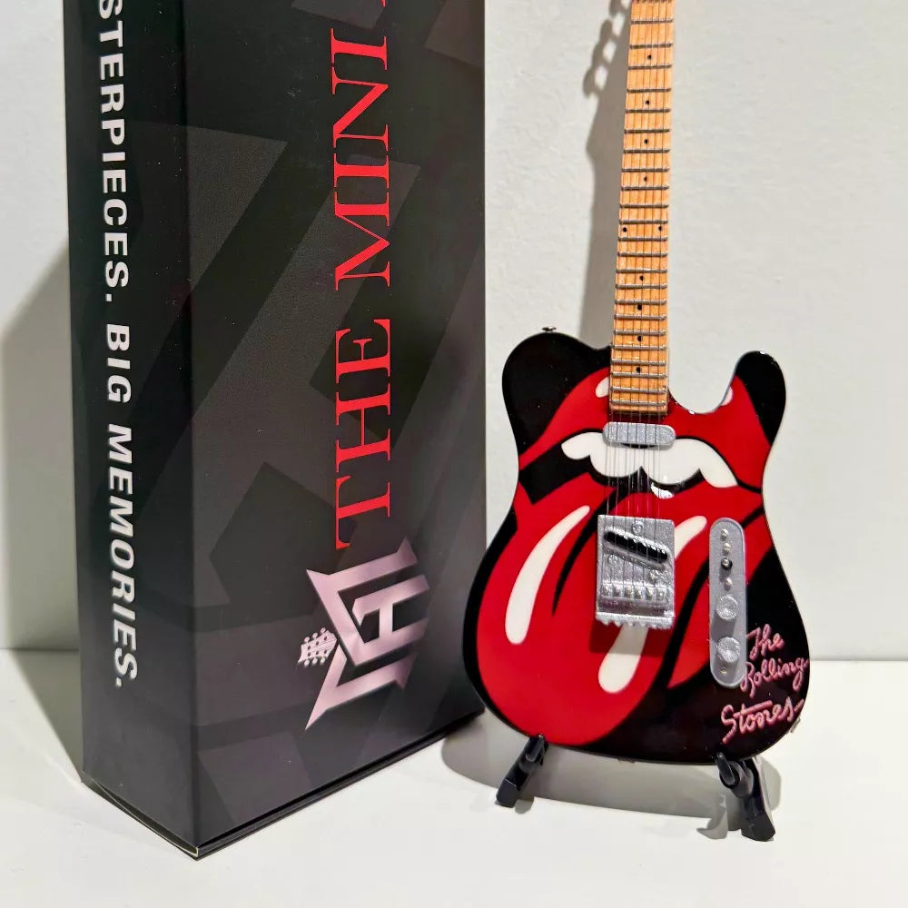 The Mini Axe - Rolling Stones - Tongue and Lips - Mini Guitar Replica Collectible