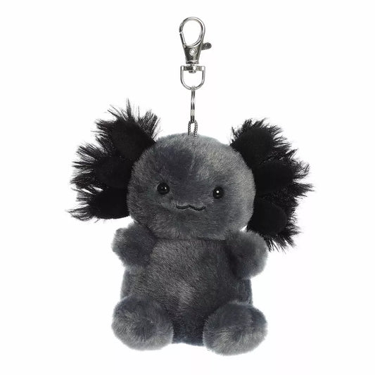 Onyx Axolotl Palm Pals 4in Plush Keychain