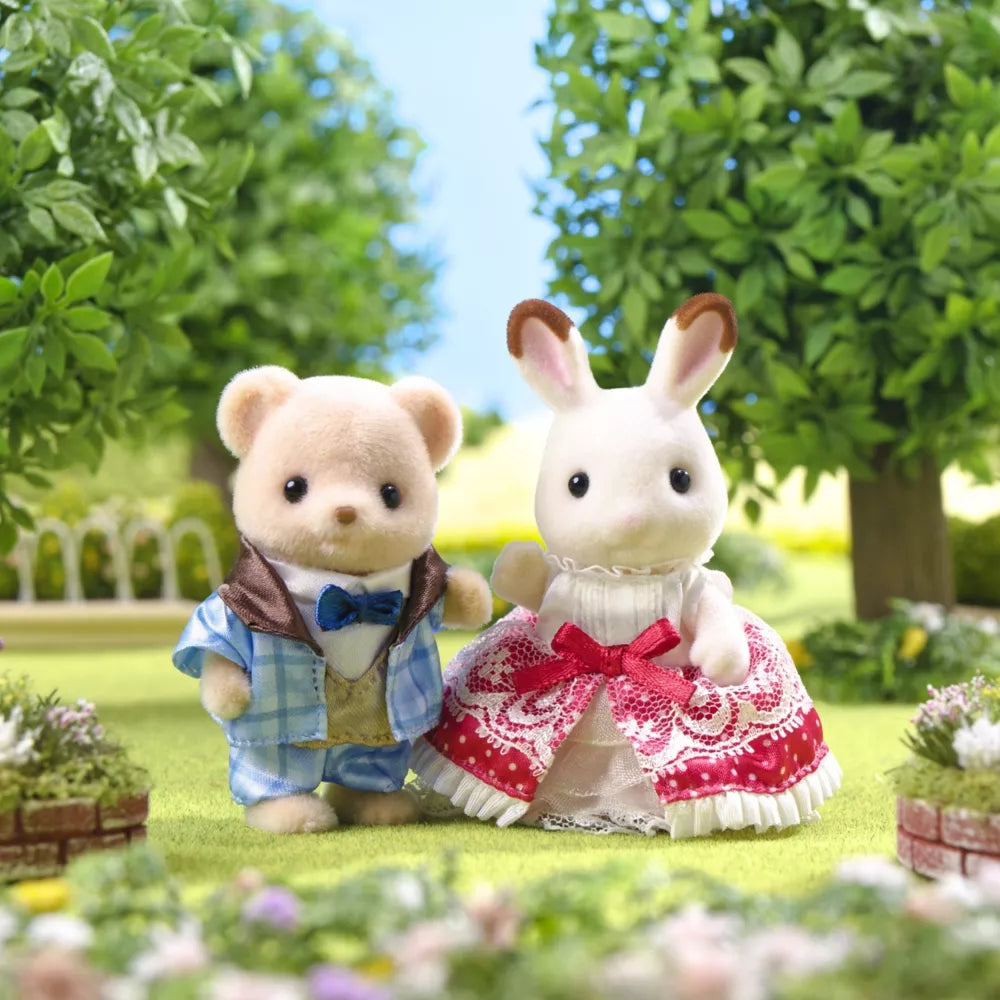 Calico Critters Anniversary Friends Set - Freya & Theo, 40th Anniversary Edition, 2 Collectible Doll Figures