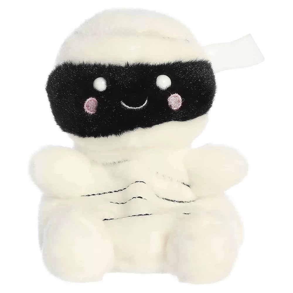 Wraphael Mummy Palm Pals Spooky Stuffed Animal White 4"