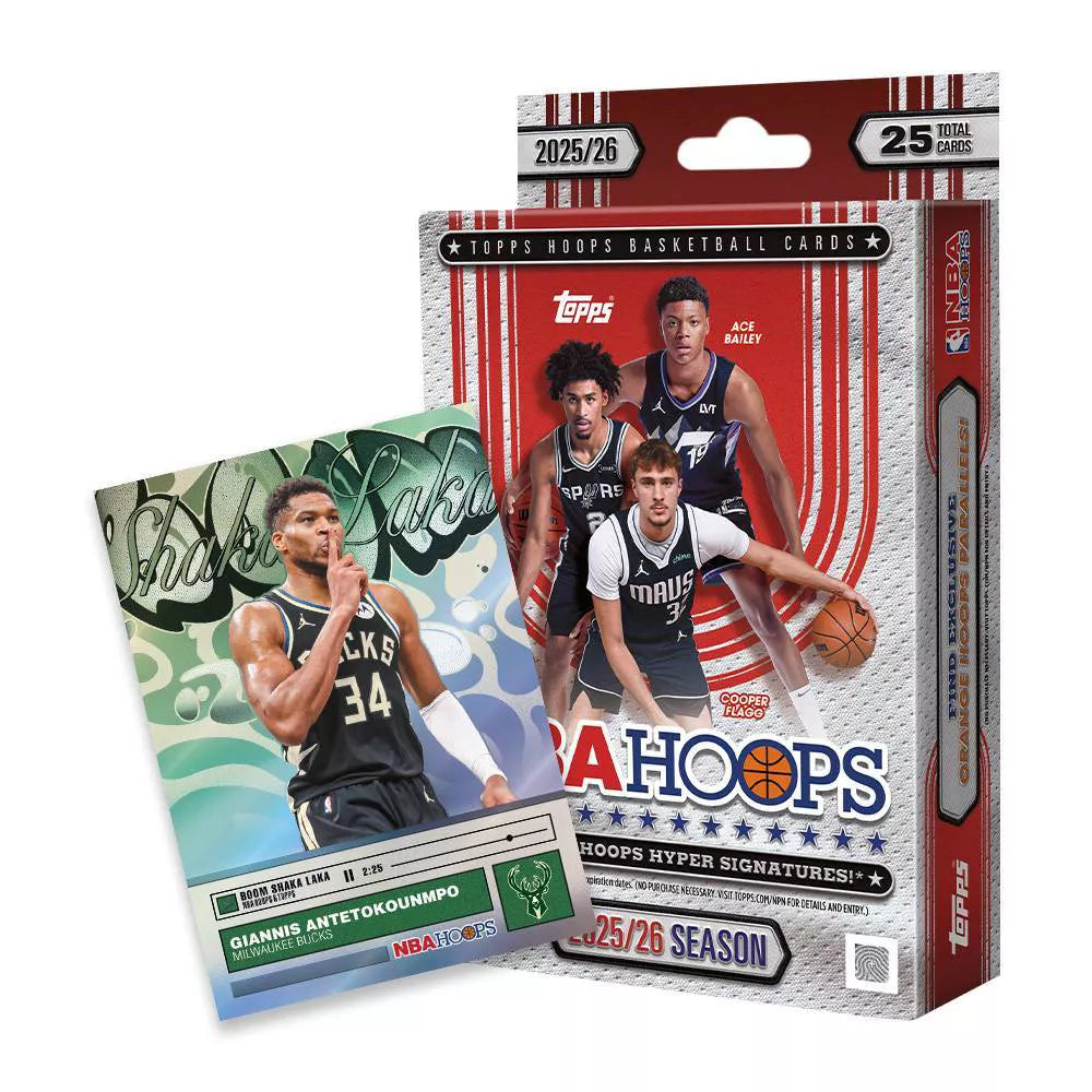 2025-26 Topps NBA Hoops Basketball Trading Card Hanger Box