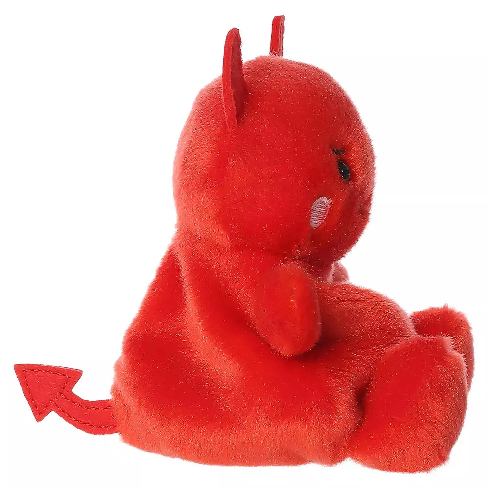 Damien Devil Palm Pals Spooky Stuffed Animal Red 4.5"
