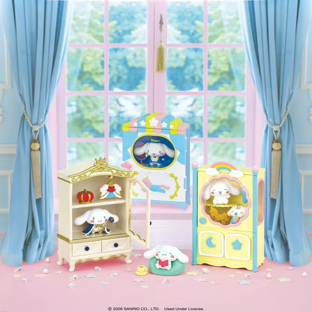 Hamee RE-MENT Sanrio Characters Blind Box Mini Figures Diorama Miniature Collectible Set (Cinnamoroll Secret Closet) - 1 Pc. Blind Box