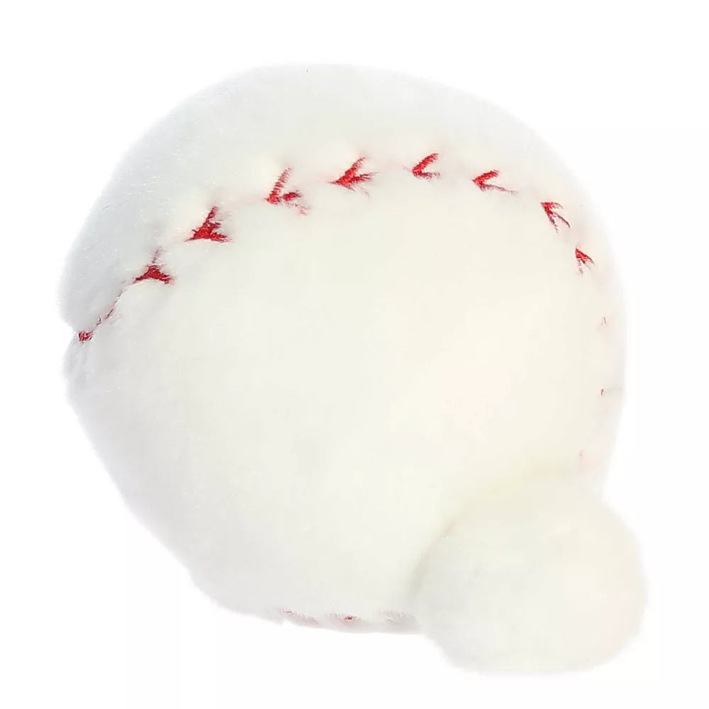 Aurora Mini Slugger Baseball Palm Pals Adorable Stuffed Animal White 4"
