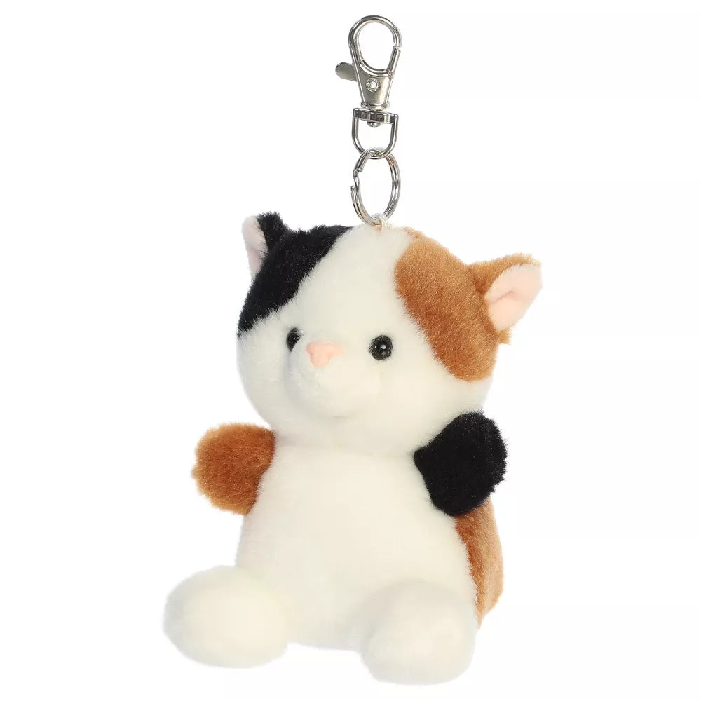 Aurora Mini Peebs Calico Cat Palm Pals Adorable Clip-On Multicolor 4"