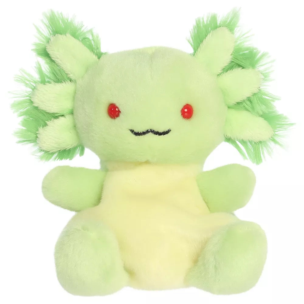 Ecto Radioactive Axolotl Palm Pals Adorable Stuffed Animal Green 5"