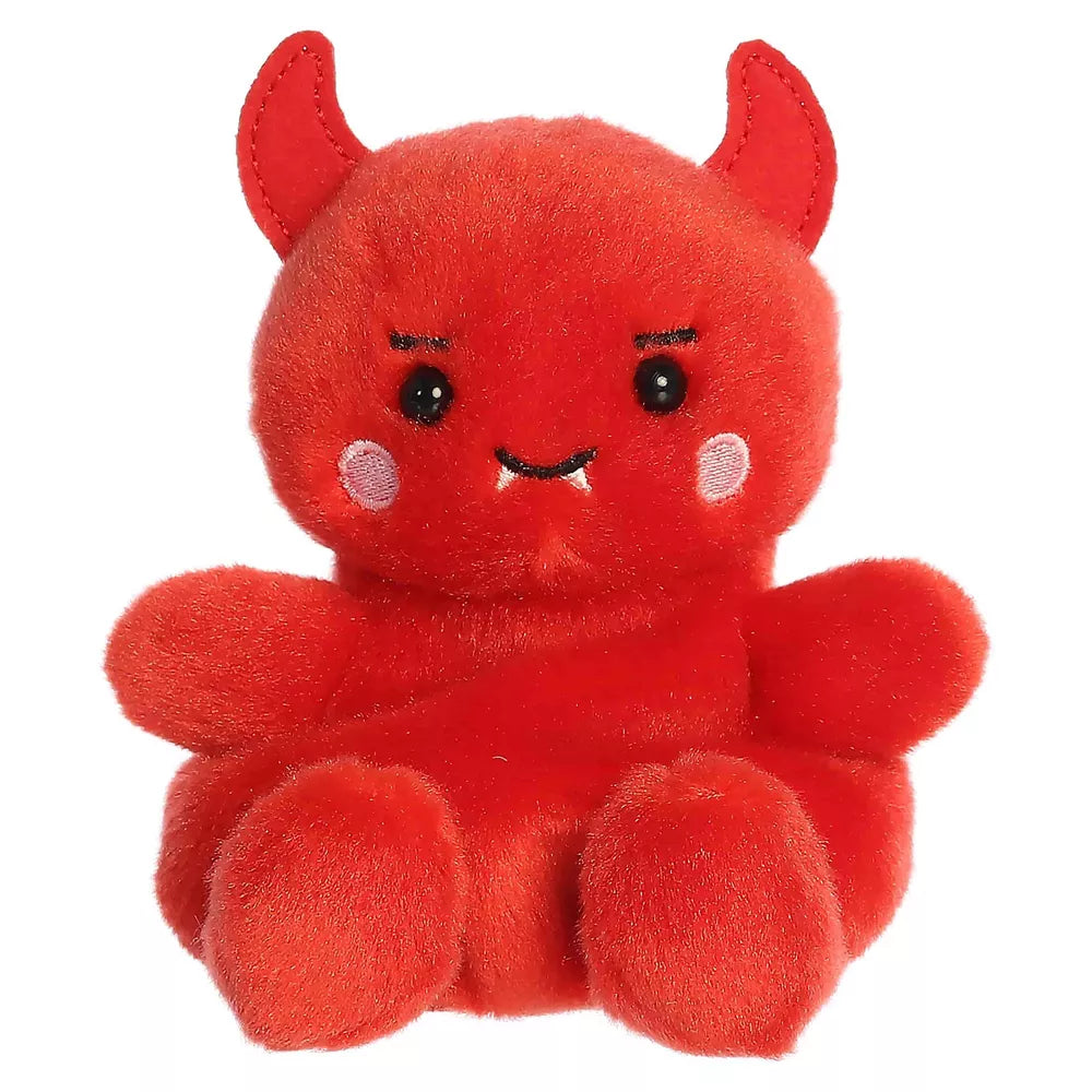 Damien Devil Palm Pals Spooky Stuffed Animal Red 4.5"