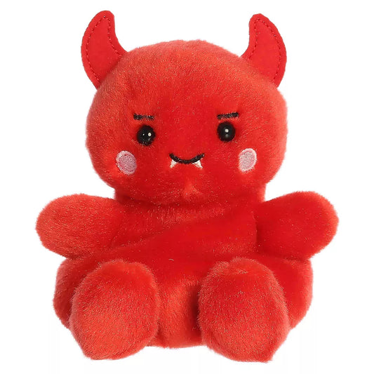 Damien Devil Palm Pals Spooky Stuffed Animal Red 4.5"