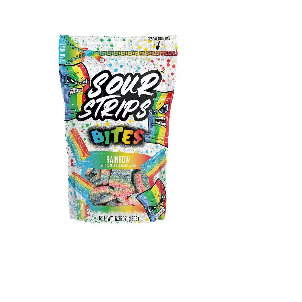 Sour Strips Rainbow Candy Bites