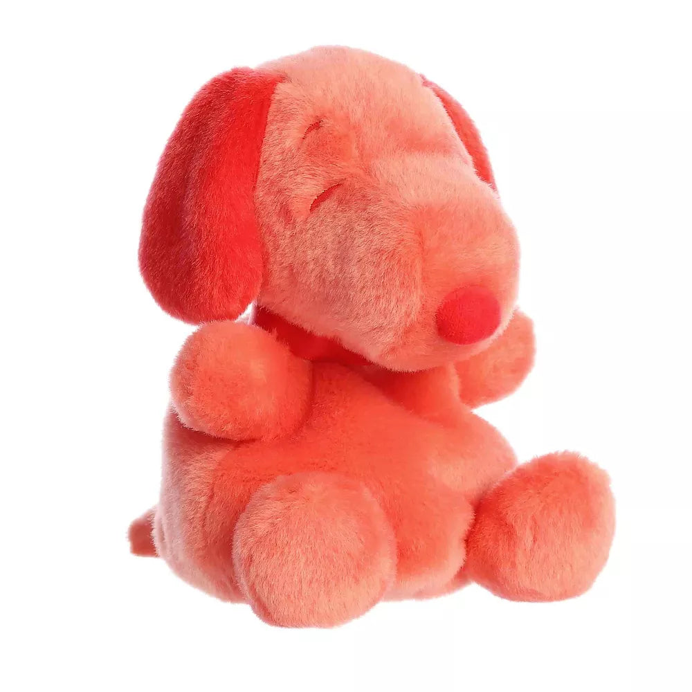 Aurora Mini Snoopy Color Collection Palm Pals Peanuts Adorable Stuffed Animal Red 5"