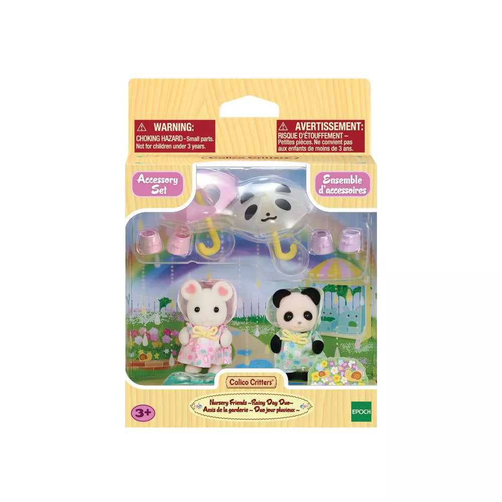 Calico Critters Nursery Friends Rainy Day Duo