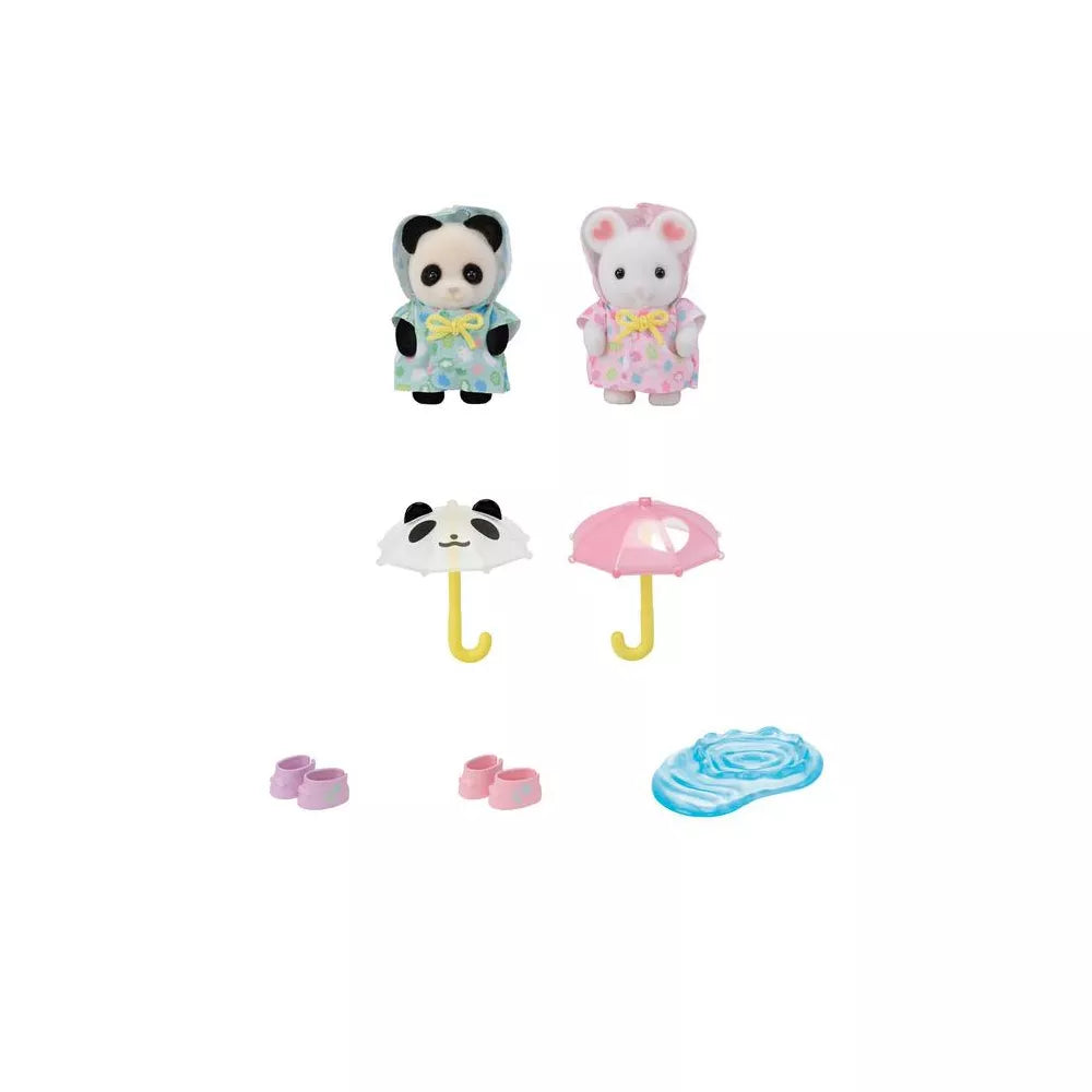 Calico Critters Nursery Friends Rainy Day Duo