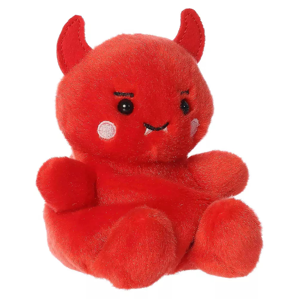 Damien Devil Palm Pals Spooky Stuffed Animal Red 4.5"