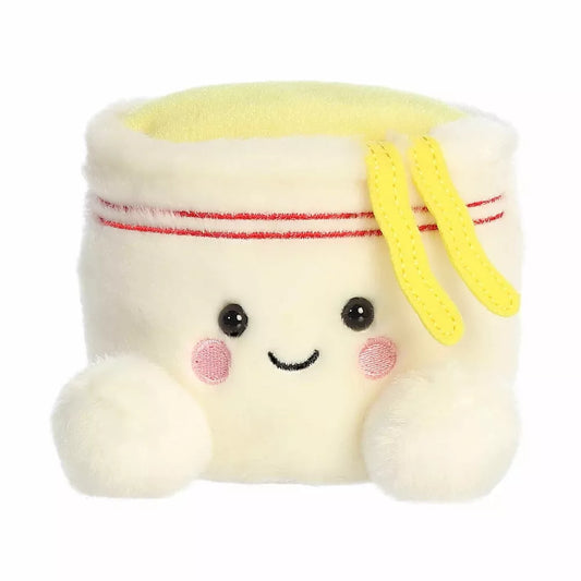 Mini Dashi Cup Noodles Palm Pals Adorable Stuffed Animal White 4.5" Plush