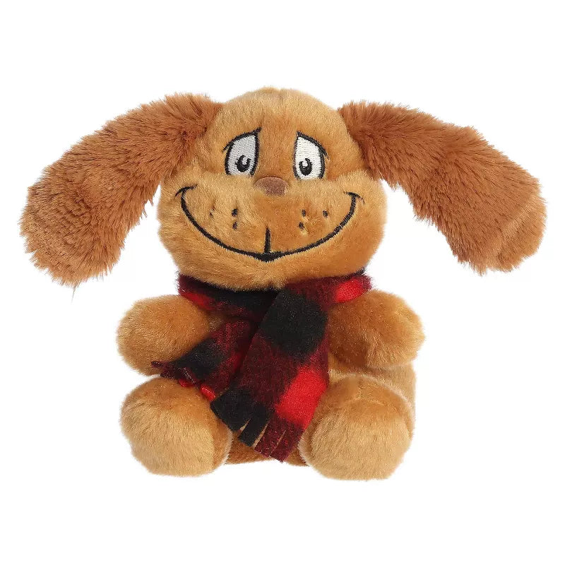Aurora Mini Max With Scarf Palm Pals Dr. Seuss Festive Stuffed Animal Brown 4.5"