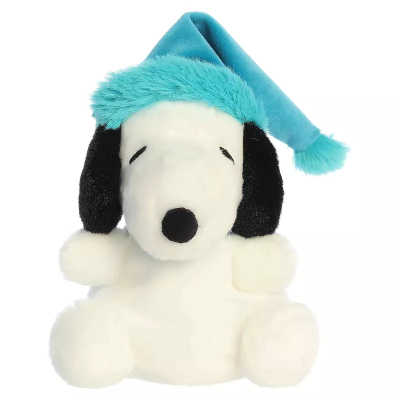 Aurora Mini Bundled Up Snoopy Palm Pals Peanuts Festive Stuffed Animal White 5"