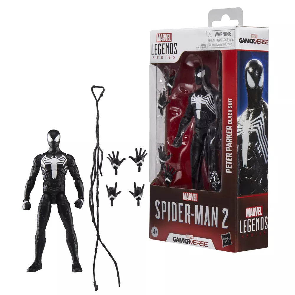 Hasbro Collectibles - Spider-Man 2 - Marvel Legends Gamerverse - Peter Parker Black Suit Action Figure