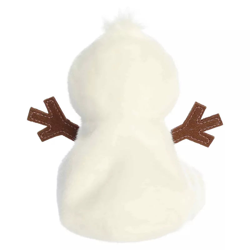 Aurora Mini Twig Snowman Palm Pals Festive Stuffed Animal White 5"