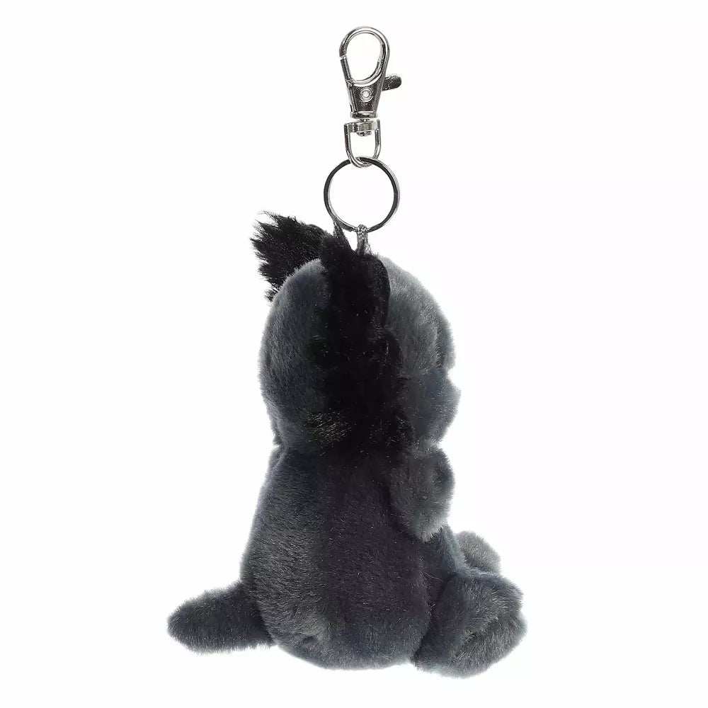 Onyx Axolotl Palm Pals 4in Plush Keychain