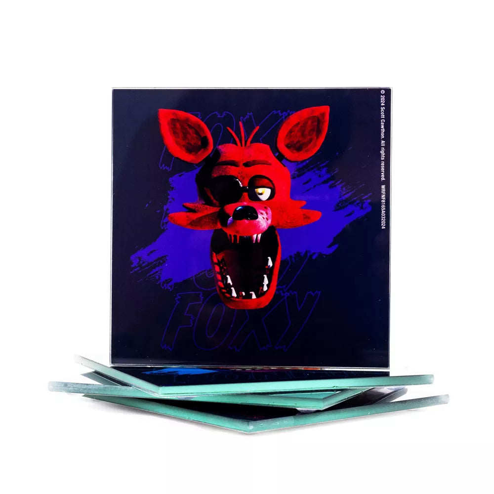 Five Nights At Freddy's Characters Glass Coaster 4-Pack