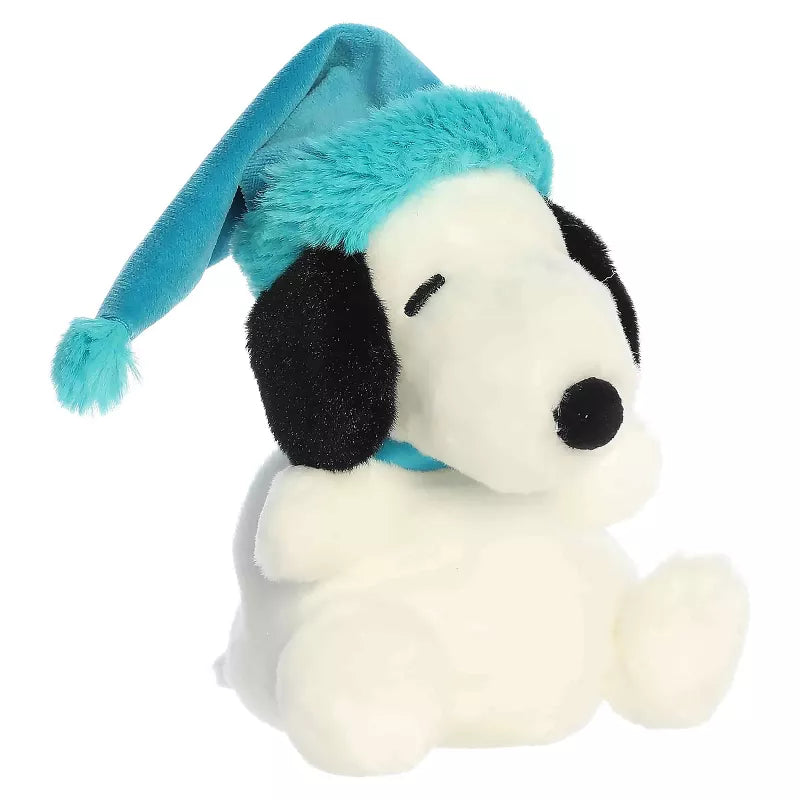 Aurora Mini Bundled Up Snoopy Palm Pals Peanuts Festive Stuffed Animal White 5"