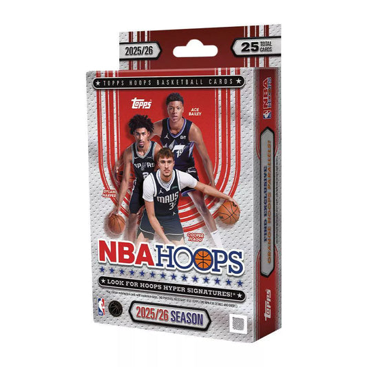 2025-26 Topps NBA Hoops Basketball Trading Card Hanger Box
