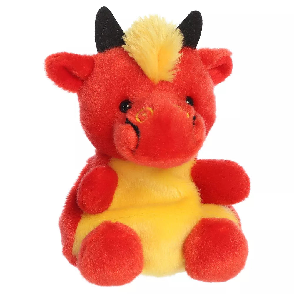 Bruce Chinese Dragon Palm Pals Adorable Stuffed Animal Red 5"