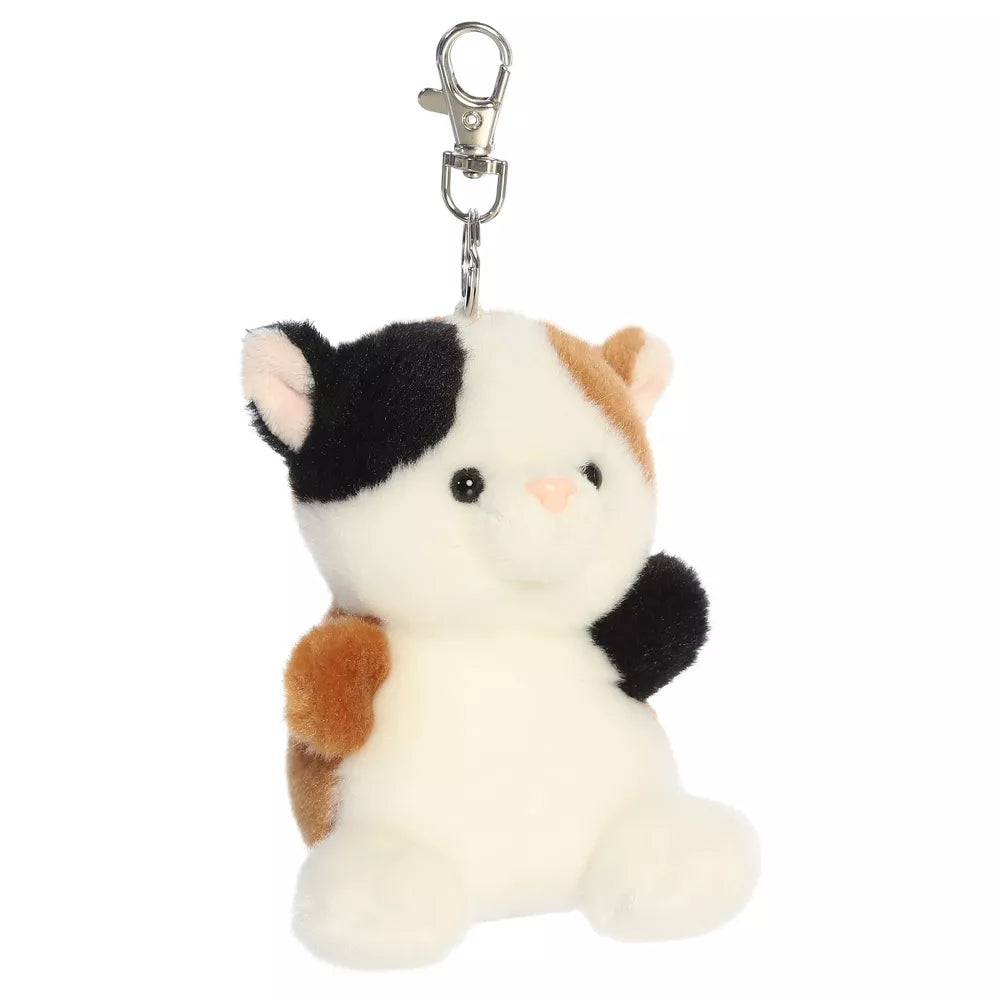 Aurora Mini Peebs Calico Cat Palm Pals Adorable Clip-On Multicolor 4"