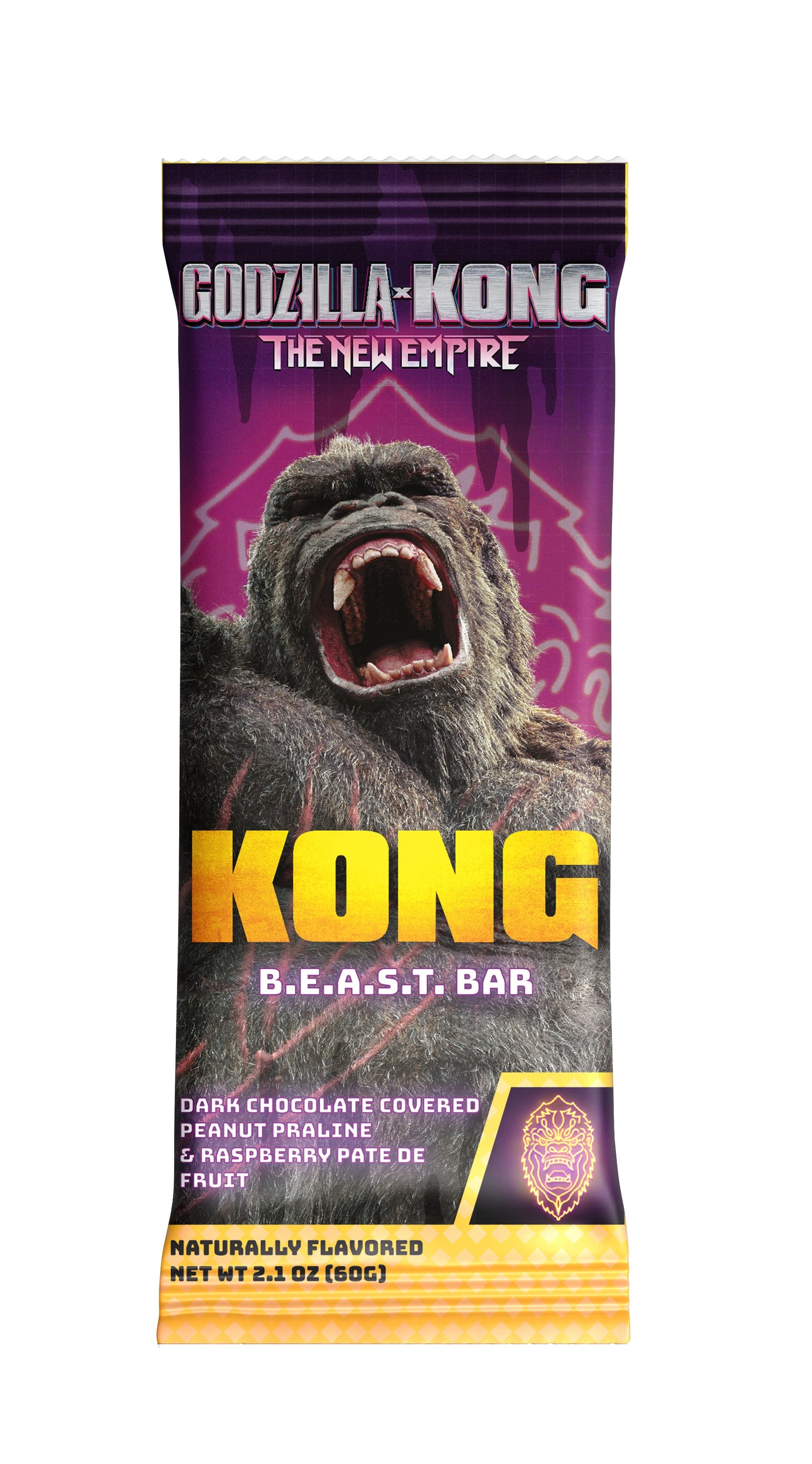 Godzilla X Kong - King Kong B.E.A.S.T. Dark Chocolate Peanut Bar