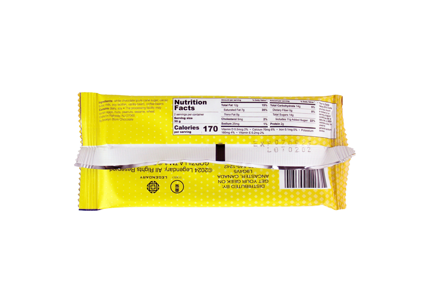 Godzilla X Kong Godzilla Supercharged White Chocolate Bar FYE