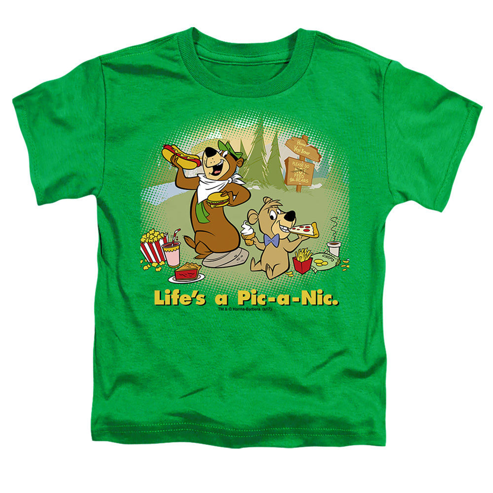 Yogi Bear - Lifes A Pic-a-nic - Short Sleeve Toddler Tee - Kelly Green T-shirt