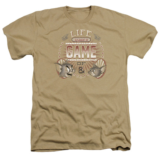 Tom And Jerry - Life Is A Game - Adult Heather - Sand