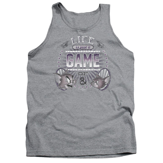 Tom And Jerry - Life Is A Game - Adult Tank - Athletic Heather