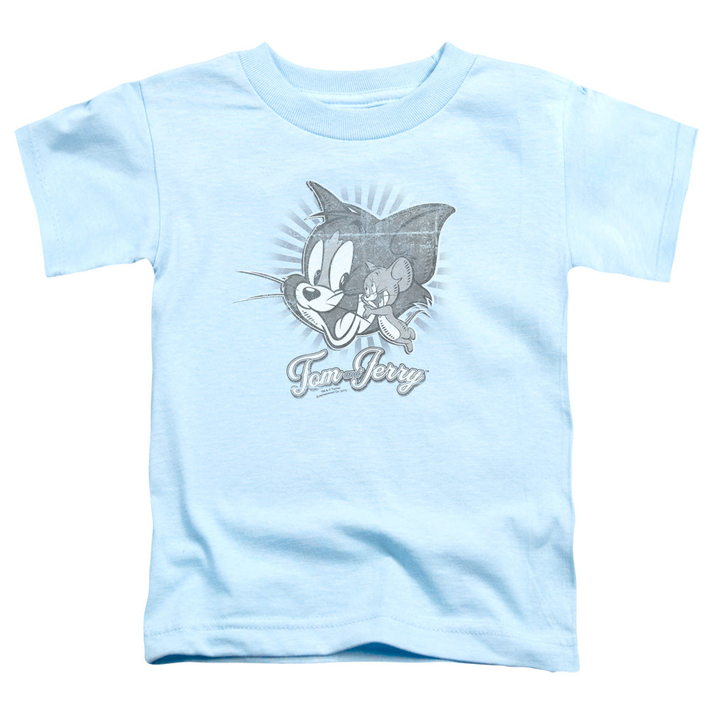 Tom And Jerry - Classic Pals - Short Sleeve Toddler Tee - Light Blue T-shirt
