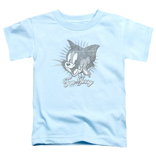 Tom And Jerry - Classic Pals - Short Sleeve Toddler Tee - Light Blue T-shirt