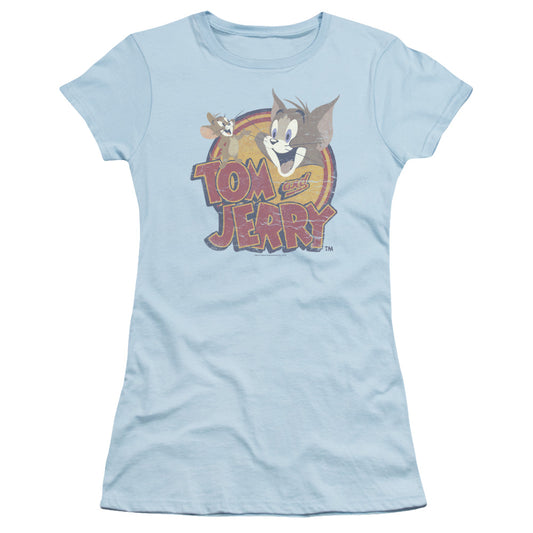 TOM AND JERRY WATER DAMAGED-S/S JUNIOR T-Shirt