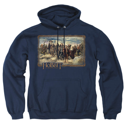 The Hobbit - Hobbit & Company - Adult Pull-over Hoodie - Navy