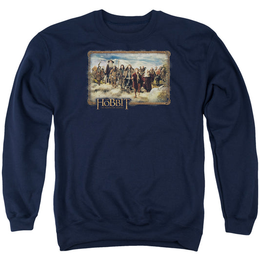 The Hobbit - Hobbit & Company - Adult Crewneck Sweatshirt - Navy