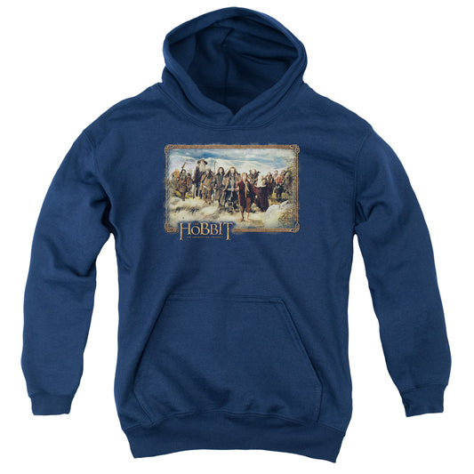 The Hobbit - Hobbit & Company - Youth Pull-over Hoodie - Navy
