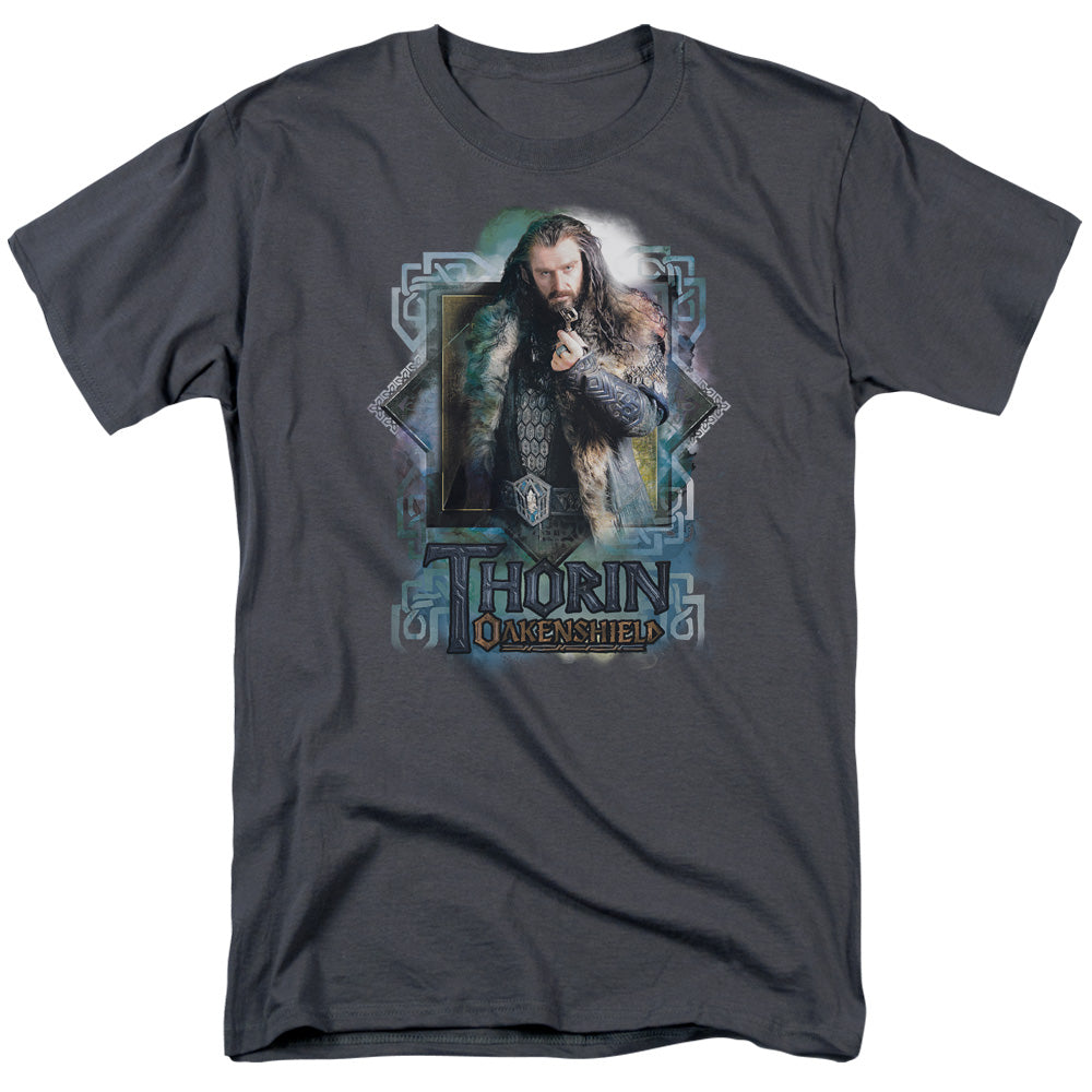 The Hobbit - Thorin Oakenshield - Short Sleeve Adult 18/1 - Charcoal T-shirt
