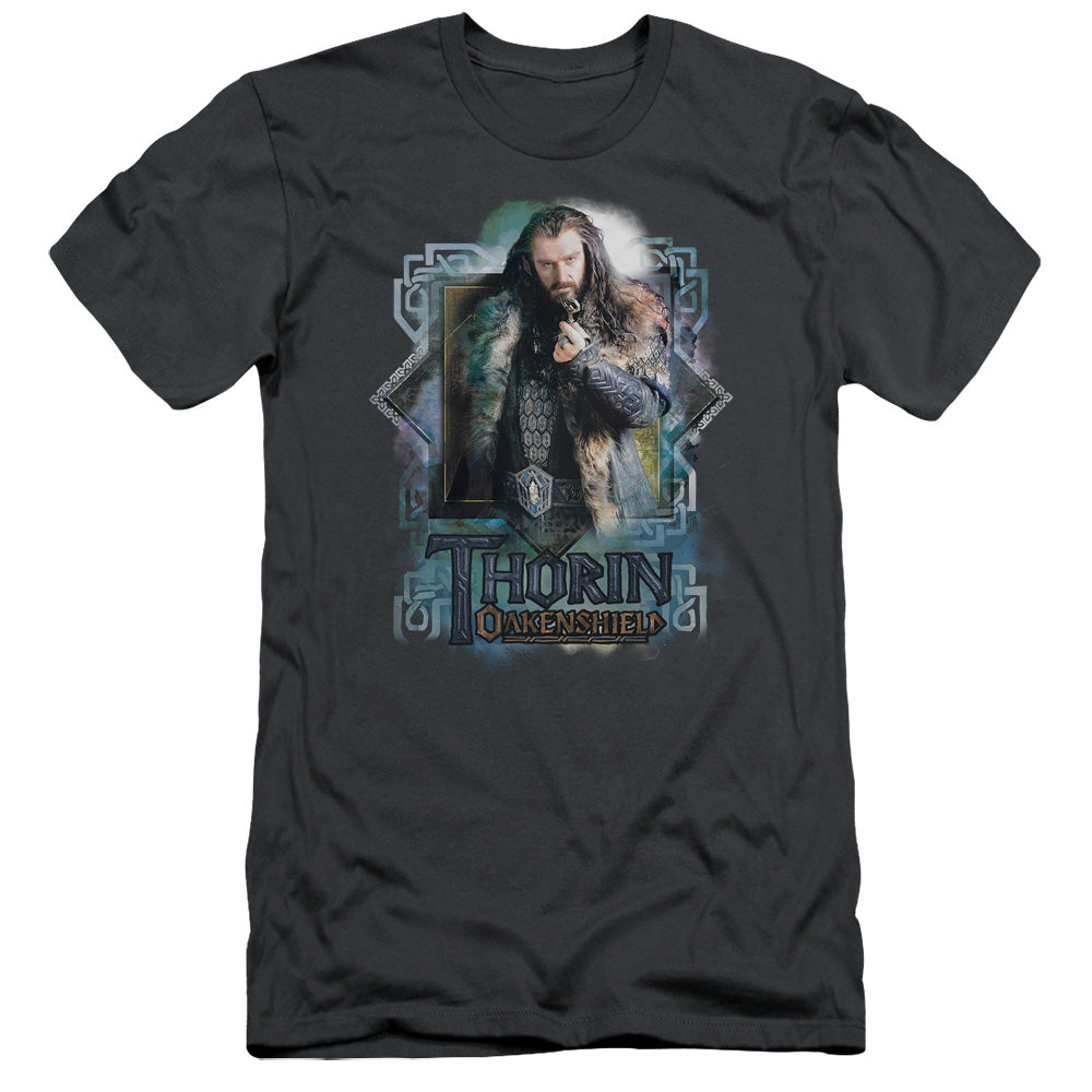 The Hobbit - Thorin Oakenshield - Short Sleeve Adult 30/1 - Charcoal T-shirt